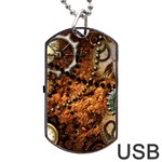 Steampunk In Noble Design Dog Tag USB Flash (Two Sides)  Back