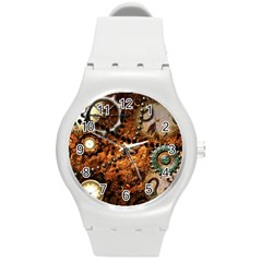 Steampunk In Noble Design Round Plastic Sport Watch (m)