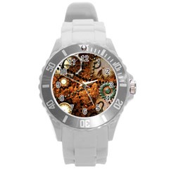 Steampunk In Noble Design Round Plastic Sport Watch (l)