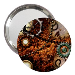 Steampunk In Noble Design 3  Handbag Mirrors