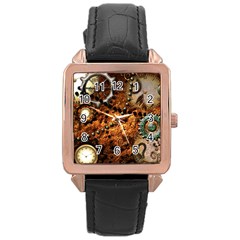 Steampunk In Noble Design Rose Gold Watches