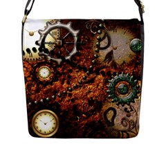 Steampunk In Noble Design Flap Messenger Bag (l) 