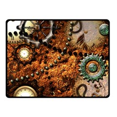 Steampunk In Noble Design Double Sided Fleece Blanket (small)  by FantasyWorld7