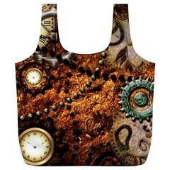 Steampunk In Noble Design Full Print Recycle Bags (l) 