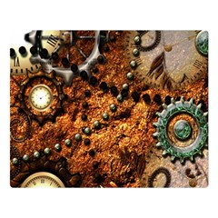 Steampunk In Noble Design Double Sided Flano Blanket (large)  by FantasyWorld7