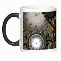 Steampunk With Clocks And Gears And Heart Morph Mugs