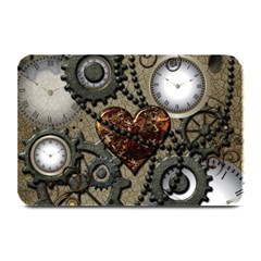 Steampunk With Clocks And Gears And Heart Plate Mats