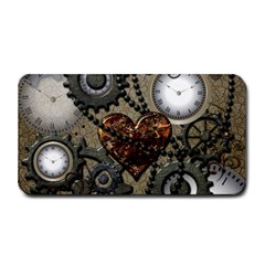 Steampunk With Clocks And Gears And Heart Medium Bar Mats