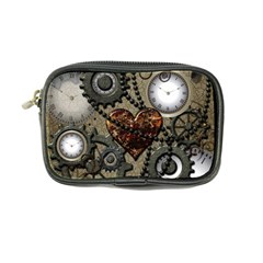 Steampunk With Clocks And Gears And Heart Coin Purse