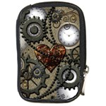 Steampunk With Clocks And Gears And Heart Compact Camera Cases Front