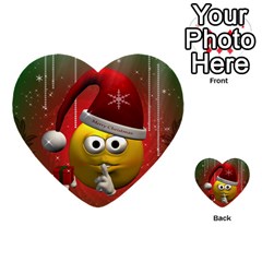 Funny Christmas Smiley Multi-purpose Cards (heart)  by FantasyWorld7