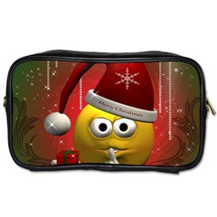 Funny Christmas Smiley Toiletries Bags 2-side by FantasyWorld7