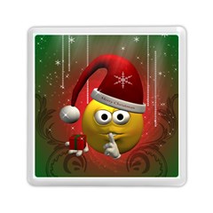 Funny Christmas Smiley Memory Card Reader (square) 