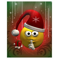 Funny Christmas Smiley Drawstring Bag (Small)