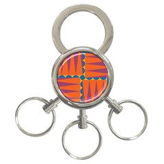 Angles 3-ring Key Chain