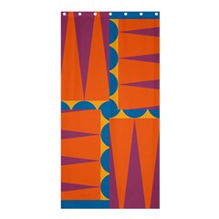 Angles	shower Curtain 36  X 72  by LalyLauraFLM