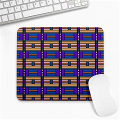 Rectangles And Stripes Pattern Large Mousepad