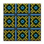 Rhombus in squares pattern Tile Coaster Front