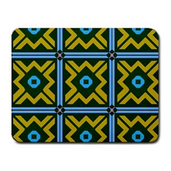 Rhombus In Squares Pattern Small Mousepad by LalyLauraFLM