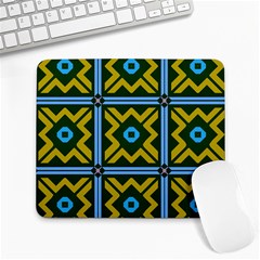 Rhombus In Squares Pattern Large Mousepad by LalyLauraFLM