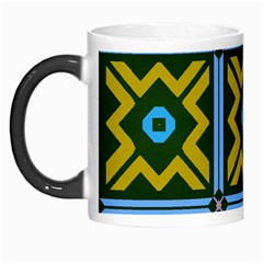 Rhombus In Squares Pattern Morph Mug