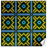 Rhombus in squares pattern Canvas 16  x 16  15.2 x15.41  Canvas - 1