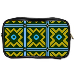 Rhombus In Squares Pattern Toiletries Bag (one Side) by LalyLauraFLM