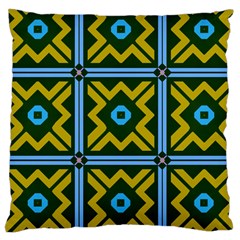 Rhombus In Squares Pattern Large Cushion Case (two Sides)