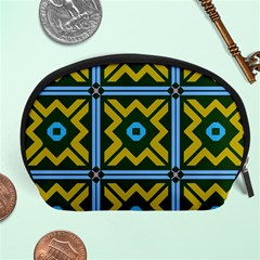 Rhombus In Squares Pattern Accessory Pouch