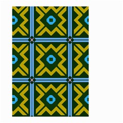 Rhombus In Squares Pattern Small Garden Flag