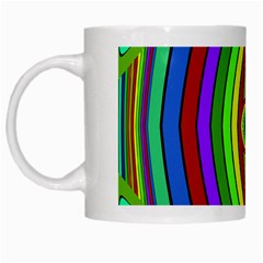 Colorful Symmetric Shapes White Mug