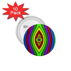 Colorful Symmetric Shapes 1 75  Button (10 Pack) 