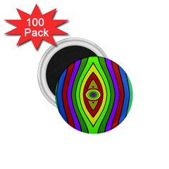 Colorful Symmetric Shapes 1 75  Magnet (100 Pack)  by LalyLauraFLM