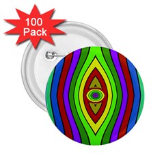 Colorful Symmetric Shapes 2 25  Button (100 Pack)