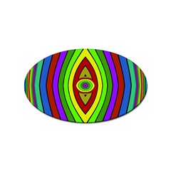 Colorful Symmetric Shapes Sticker Oval (10 Pack) by LalyLauraFLM