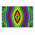 Colorful symmetric shapes Postcards 5  x 7  (Pkg of 10) Front