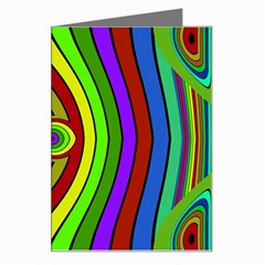 Colorful Symmetric Shapes Greeting Card by LalyLauraFLM