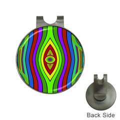 Colorful Symmetric Shapes Golf Ball Marker Hat Clip