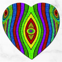 Colorful Symmetric Shapes Jigsaw Puzzle (heart)