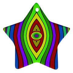 Colorful Symmetric Shapes Star Ornament (two Sides)