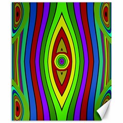 Colorful Symmetric Shapes Canvas 8  X 10 