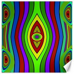 Colorful Symmetric Shapes Canvas 16  X 16 