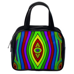 Colorful Symmetric Shapes Classic Handbag (one Side) by LalyLauraFLM