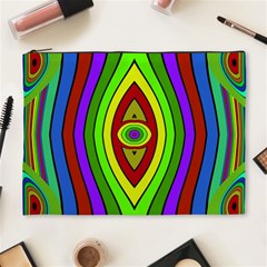 Colorful Symmetric Shapes Cosmetic Bag (xl)