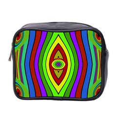 Colorful Symmetric Shapes Mini Toiletries Bag (two Sides)