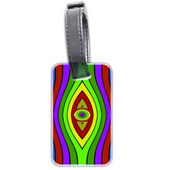 Colorful Symmetric Shapes Luggage Tag (two Sides)