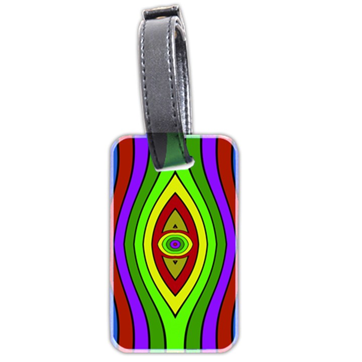 Colorful symmetric shapes Luggage Tag (two sides)