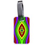 Colorful symmetric shapes Luggage Tag (two sides) Back