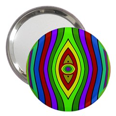 Colorful Symmetric Shapes 3  Handbag Mirror