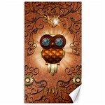 Steampunk, Funny Owl With Clicks And Gears Canvas 40  x 72   39.28 x69.23  Canvas - 1